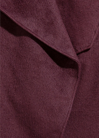 Бордовое демисезонное Пальто двубортное H&M