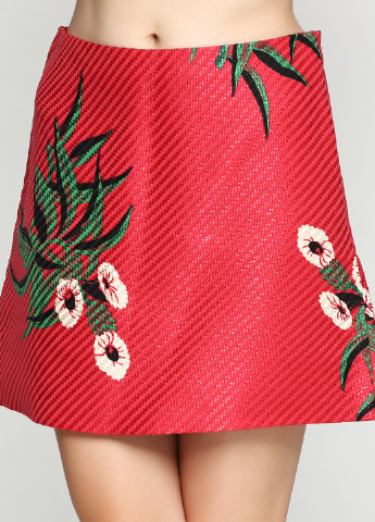 Красная кэжуал цветочной расцветки юбка Marni мини