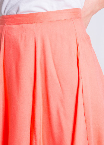 Розовая кэжуал однотонная юбка Jennyfer клешированная