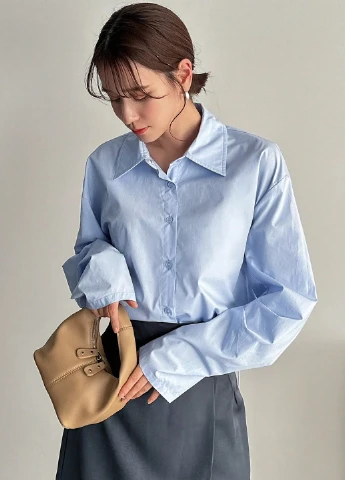 Голубая блуза SHEIN