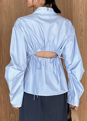 Голубая блуза SHEIN