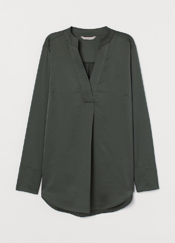 Серо-зеленая демисезонная блуза H&M