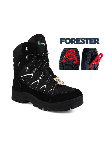 Черные зимние мужские ботинки tex uomo rotor 7442r-1 oc system tipper Forester