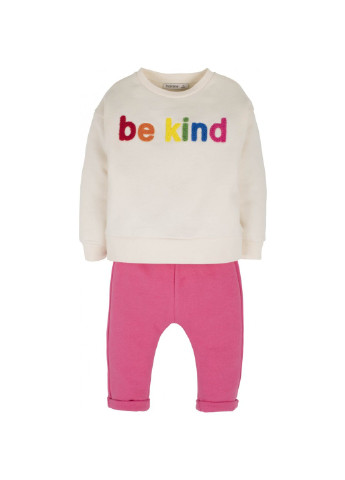 Рожевий демісезонний комплект світшот + штани idilbaby mamino 14930 Idil Baby Mamino