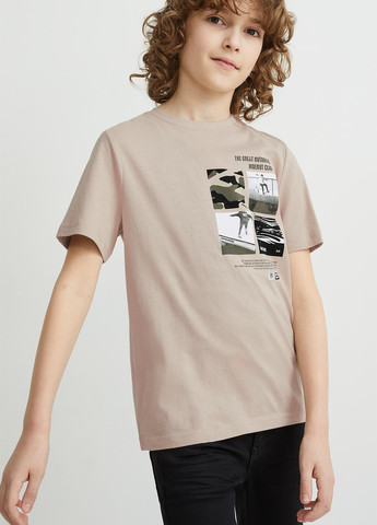 Комбинированная летняя футболка (2 шт.) C&A