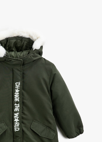 Темно-зеленая зимняя пальто KOTON