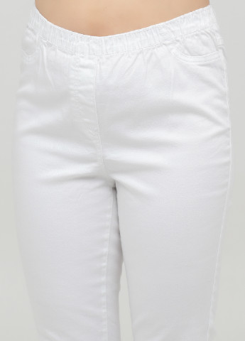 Белые кэжуал летние зауженные брюки Long Island