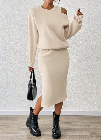 Костюм (свитшот, юбка) SHEIN (342063917)