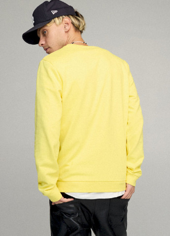 Жовтий свитшот мужской basic /no flis/ YAPPI малюнок (254557581)