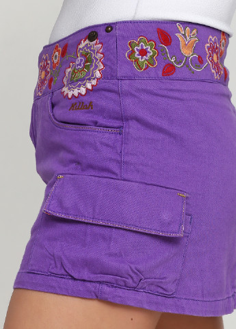 Фиолетовая кэжуал однотонная юбка Killah
