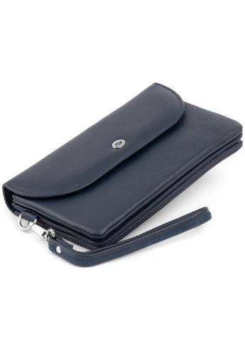 Жіночий шкіряний гаманець-клатч 19х9,5х2,5 см st leather (229458961)