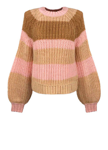 Комбінований демісезонний жіночий светр з пишними рукавами. джемпер Finders Keepers