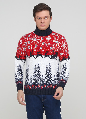 Комбинированный зимний свитер pulltonik