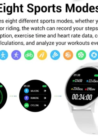 Розумні розумні годинник Smart Lige White Snow кварцові спортивні, розумні UWatch (226691187)