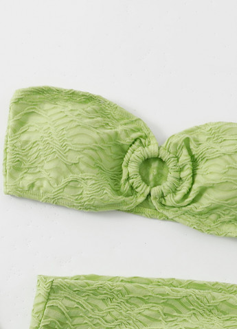 Лайм літній комплект (ліф, трусики, спідниця) бандо, роздільний SHEIN