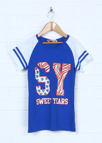Светло-синяя летняя футболка Sweet Years