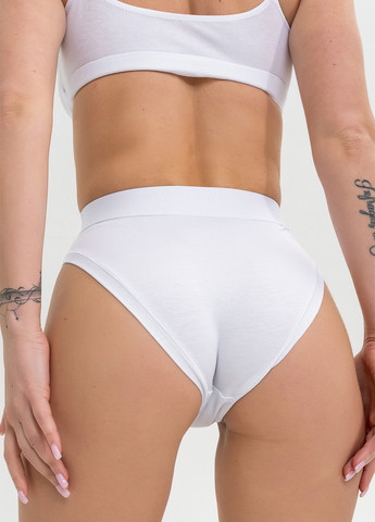 Белый демисезонный хлопковый комплект белья бралет и слипы TOTALFIT