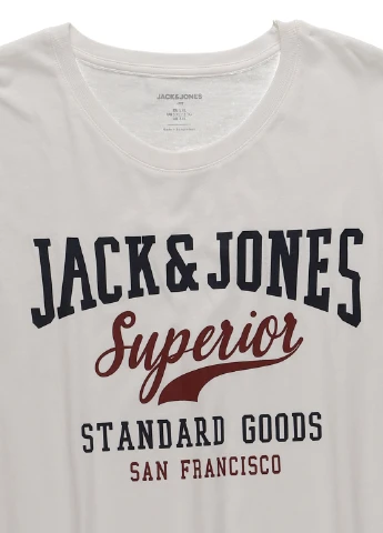 Біла футболка Jack & Jones