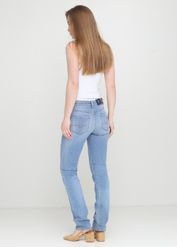 Джинси Bogner середня талія однотонні блакитні джинсові