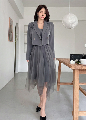 Костюм (жакет, платье) SHEIN (340648652)