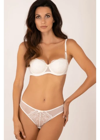 Молочний бюсгальтер балконет антично-білий so sexy hypnose 2595.01 Kleo
