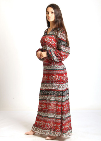 Бордова відвертий сукня H&M