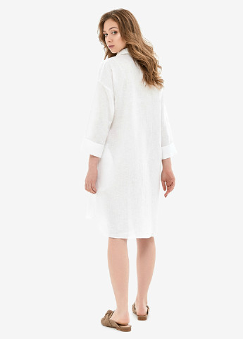 Белое домашнее платье рубашка MORANDI однотонное