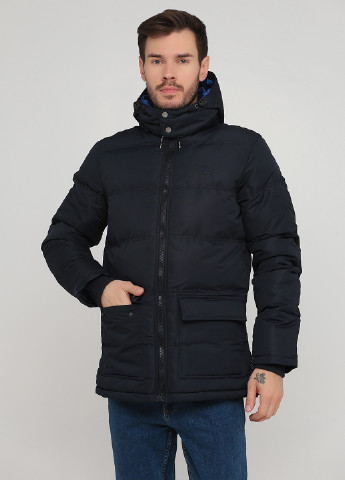 Темно-синяя зимняя куртка Solid