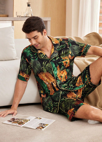 Пижама (рубашка, шорты) SHEIN (365683014)