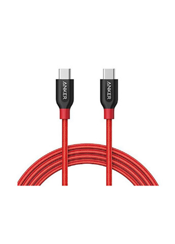 Кабель Powerline + USB-C to USB-C 2.0 - 0.9м V3 (Red) Anker powerline+ usb-c to usb-c 2.0 - 0.9м v3 (red) (134496696)