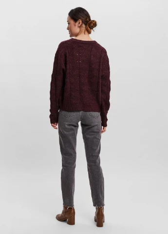 Бордовий демісезонний светр Vero Moda