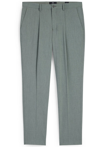 Серые классические, кэжуал демисезонные классические, прямые брюки C&A