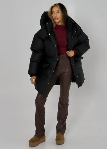 Черный зимний Пуховик No Brand