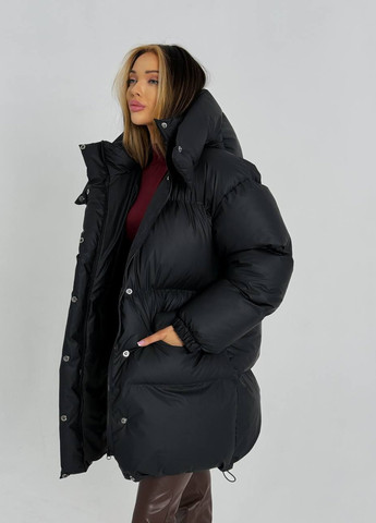 Черный зимний Пуховик No Brand