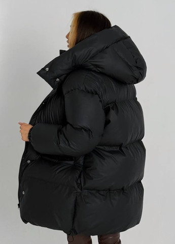 Черный зимний Пуховик No Brand