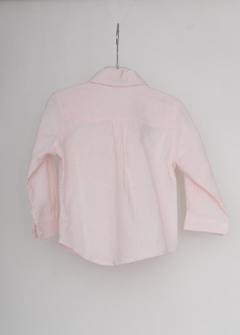 Светло-розовая кэжуал рубашка однотонная Marasil