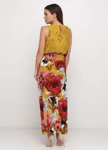 Гірчична кежуал плаття, сукня Rinascimento з квітковим принтом