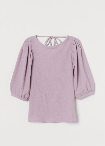 Лавандовая демисезонная блузка из жатого трикотажа H&M