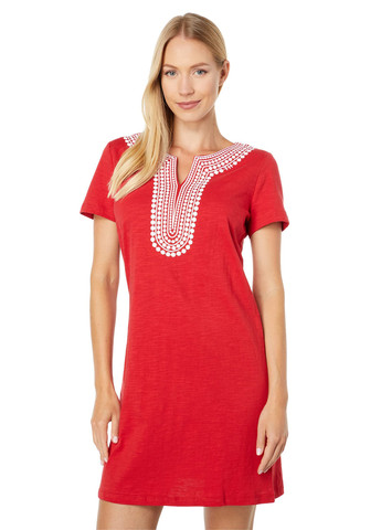 Червона кежуал сукня сукня-футболка Tommy Hilfiger однотонна