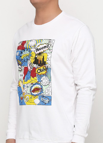 Белый свитшот Solid рисунок (160488792)