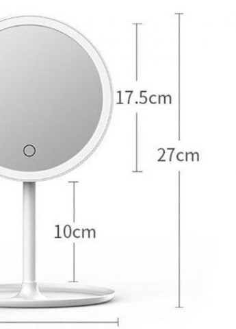 Косметичне дзеркало з LED підсвічуванням Xo Mirror 16 вбудованим акумулятором Білий Good Idea (239798362)