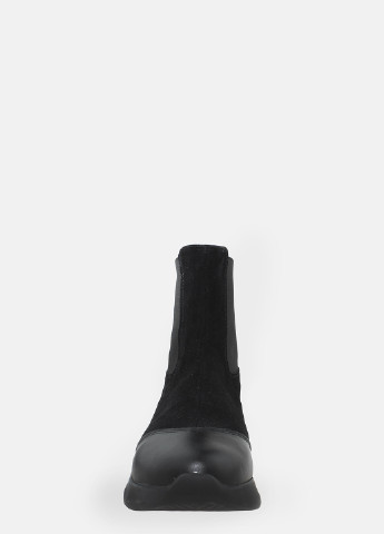 Осенние ботинки rdm208-11 черный Daragani из натуральной замши