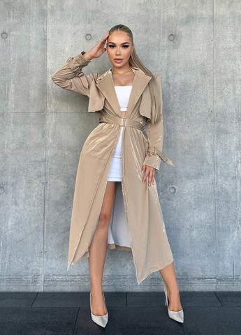 Плащ SHEIN тренчкот пряжка демисезон (330763311)