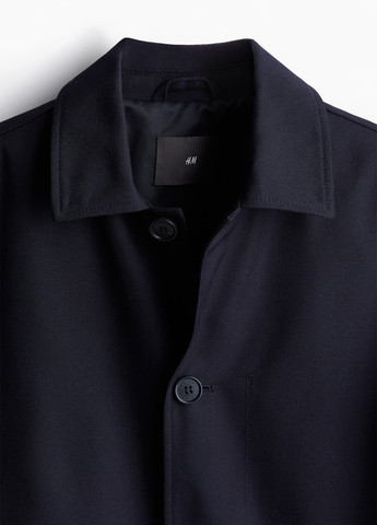 Темно-синя демісезонна куртка куртка-піджак H&M