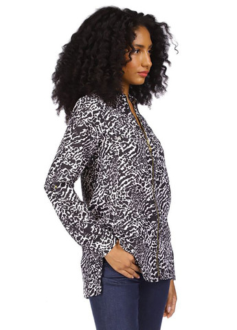 Чёрно-белую блуза Michael Kors