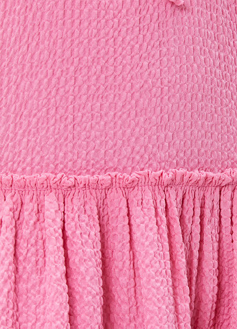 Розовое кэжуал платье клеш KOTON однотонное