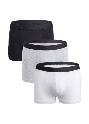 Трусы (3 шт.) Mens Underwear боксеры однотонные комбинированные повседневные хлопок