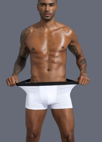 Трусы (3 шт.) Mens Underwear боксеры однотонные комбинированные повседневные хлопок
