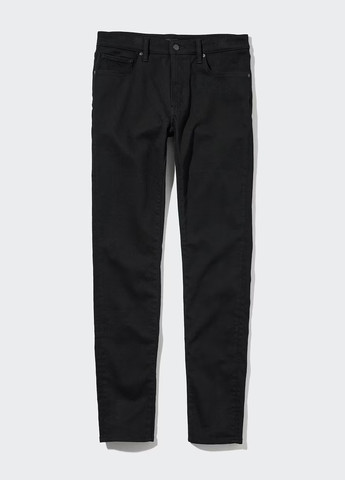 Черные демисезонные зауженные джинсы Uniqlo