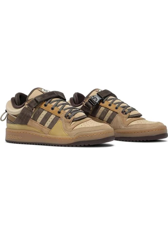 Коричневые демисезонные кроссовки gw0264 adidas Forum Low Bad Bunny